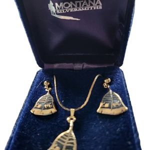 Montana Silversmith necklace and earrings set